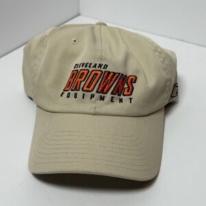 Cleveland Browns Reebok Flexfit Hat Mens One Size Tan NFL Equipment Vintage